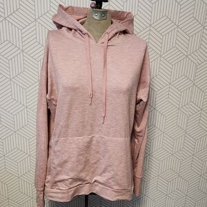 Danskin Light Rose Pink Performance Workout Hoodie Women's Size XL Extra Large